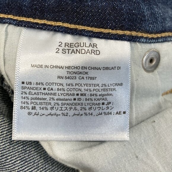 Old Navy Curvy Skinny Jeans Womens 2 Mid Rise Stretch Medium Wash Casual Preppy - Picture 4 of 4